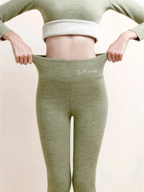 Leggings de inverno AstraWeave forradas a caxemira — classificadas para -45 °C, elasticidade ultraleve