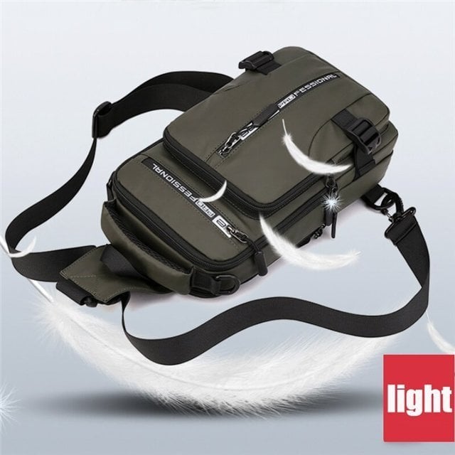 Vodotěsná crossbody taška AeroCarry — prostorné přihrádky - Desfino