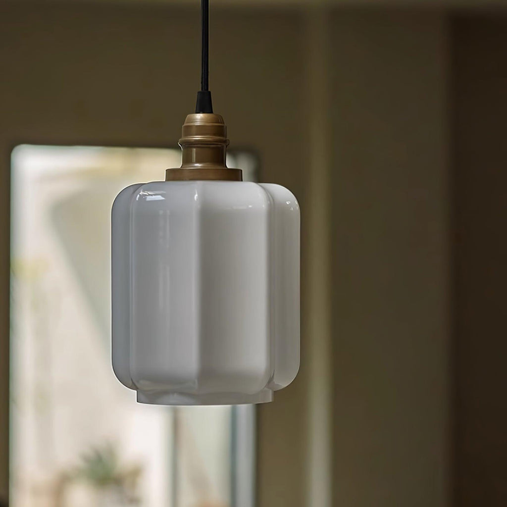 Henry Pendant Lamp — White Glass Shade