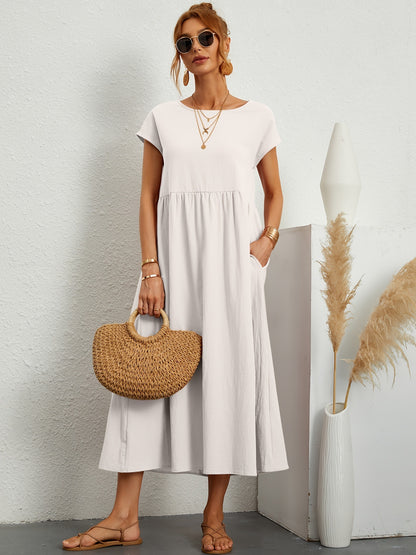 Robe Longue Fluide avec Poches