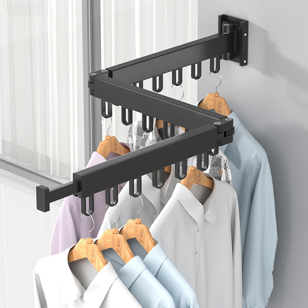 Clothes Drying Rack | Foldable Space-Saving Design | Indoor & Outdoor Use