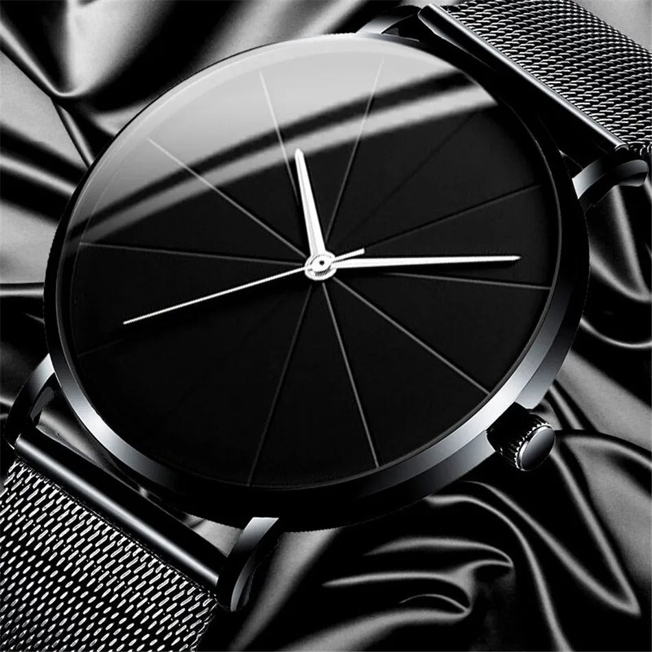 Pánské luxusní hodinky Aurion Crest 37mm — výrazný ciferník, pouzdro z nerezové oceli - Desfino