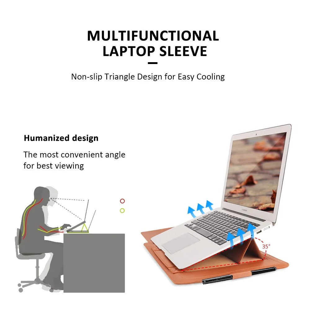 Θήκη laptop Kirev 4-σε-1 — Βάση, αποθηκευτικός χώρος και mouse pad - Desfino