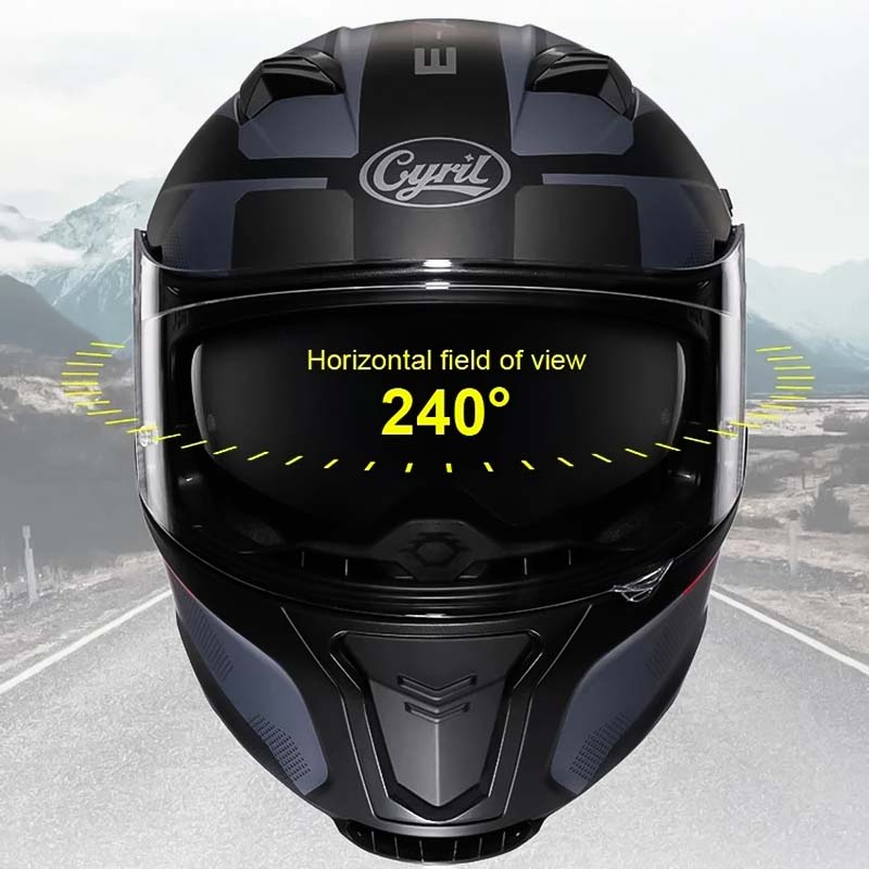 Casque de moto modulable — DOT & ECE, double visière, doublure lavable - Desfino