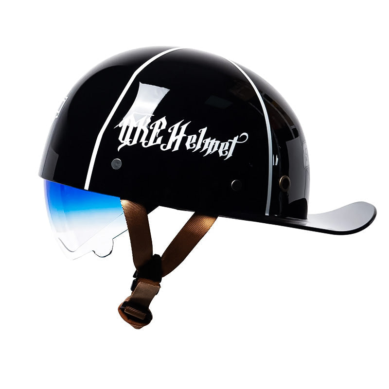 OrionRide DOT-Halbhelm — ABS-Schale im Baseball-Stil für Motorräder - Desfino