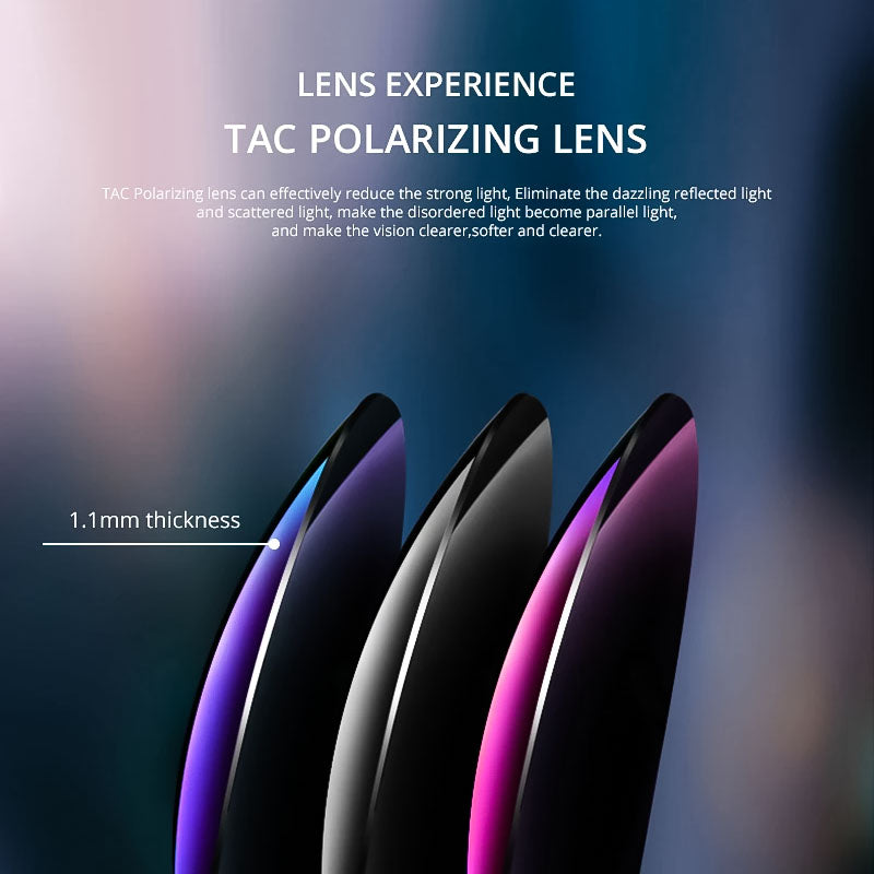 משקפי שמש מקוטבים AeroLite TR90 Polarized — עדשות בעובי 1.1 מ"מ ונוחות קלילה במיוחד