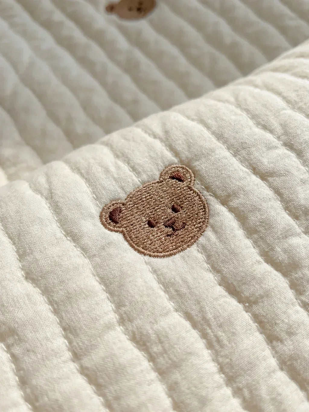 Circular Quilted Cotton Baby Play Mat — Dense Floor Cushion