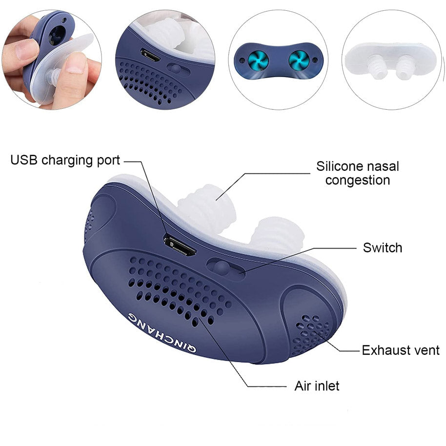 Mask-Free Micro CPAP Device — Cordless, Compact Travel Design - Desfino