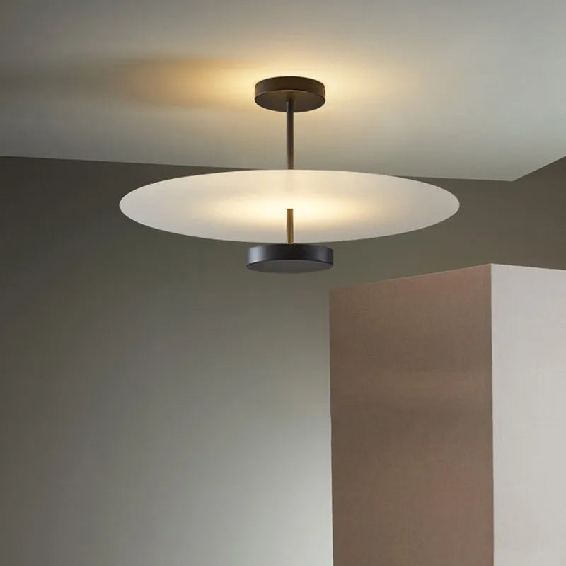 FjordHalo nordisk sirkulær lysekrone — lampe med integrert LED - Desfino