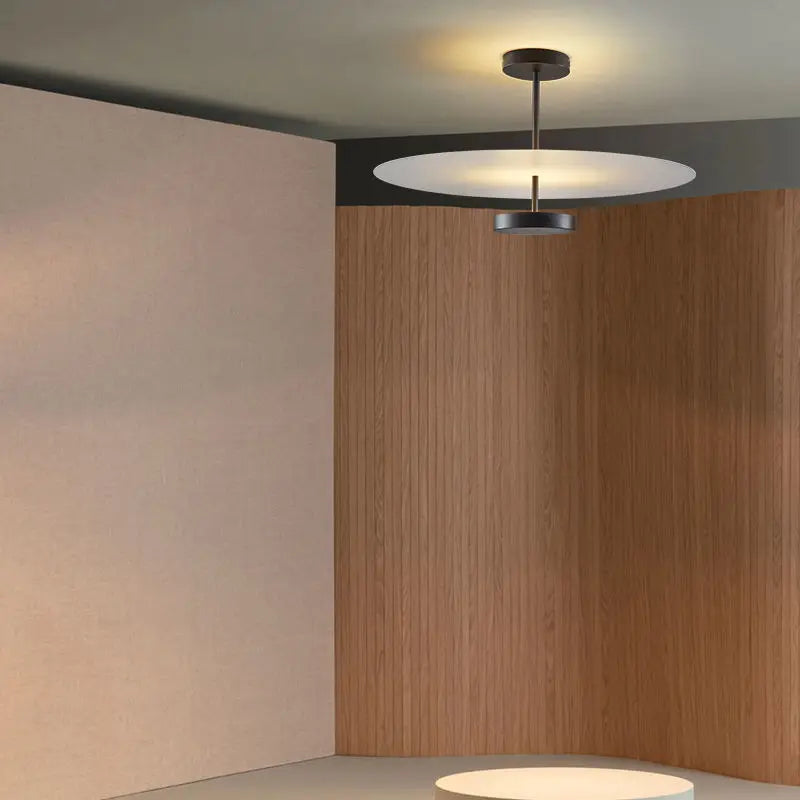 FjordHalo nordisk sirkulær lysekrone — lampe med integrert LED - Desfino