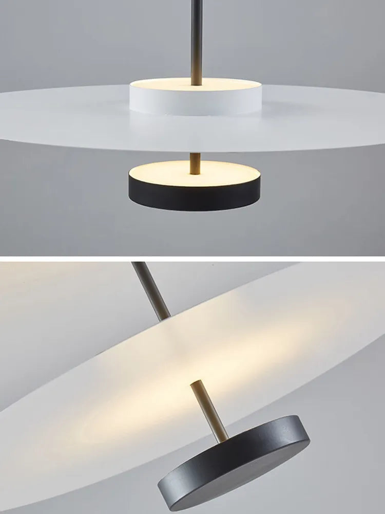 FjordHalo nordisk sirkulær lysekrone — lampe med integrert LED - Desfino