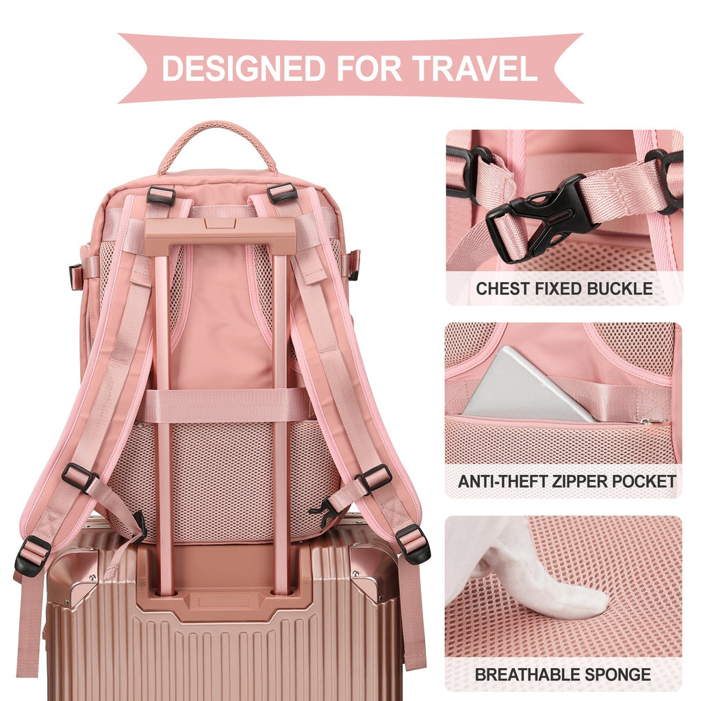 Solara Glide 45 L udvidelig smart rejserygsæk — Unisex-håndbagage - Desfino
