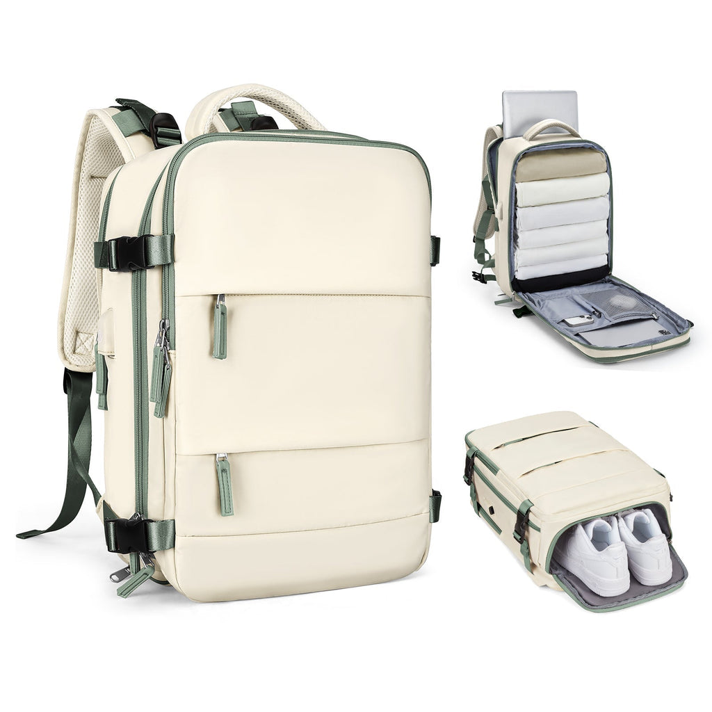 Solara Glide 45 L udvidelig smart rejserygsæk — Unisex-håndbagage - Desfino