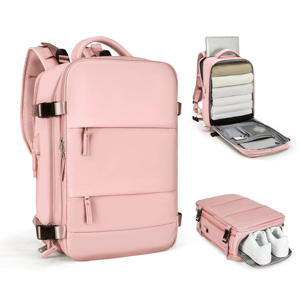 Solara Glide 45 L udvidelig smart rejserygsæk — Unisex-håndbagage - Desfino