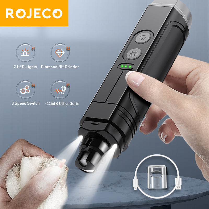 LumaPaw Pro LED Electric Nail Clipper — USB Rechargeable, Gradual - Desfino