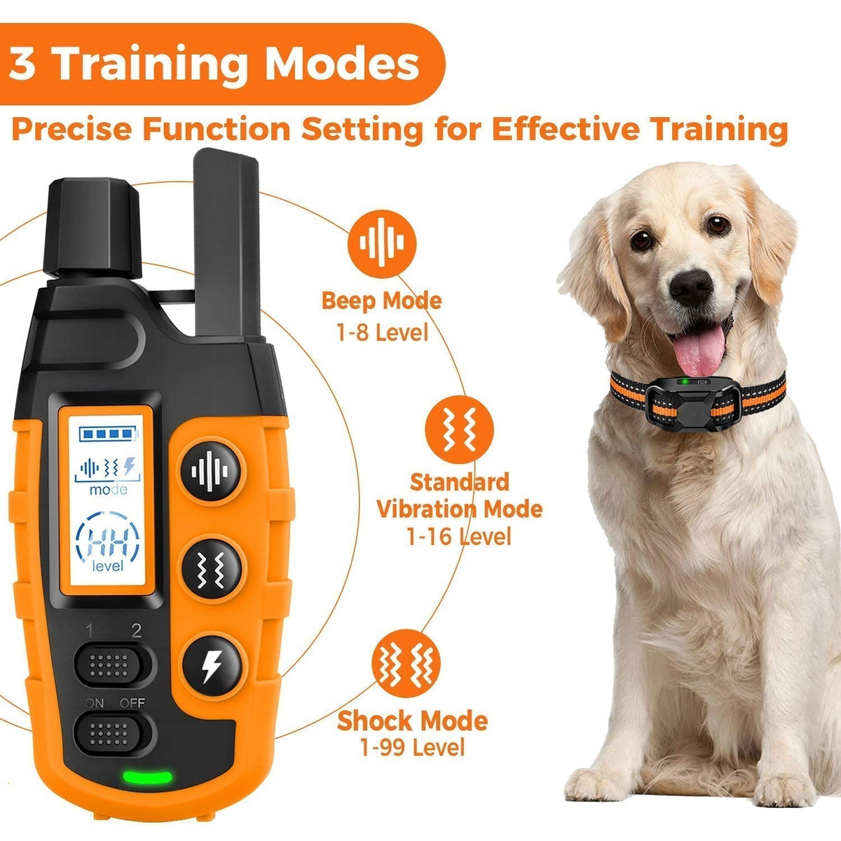 HydraPaw Pro Waterproof Remote Dog Training Collar