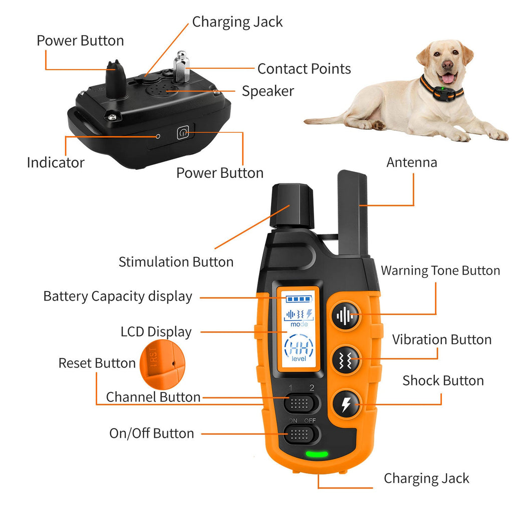 HydraPaw Pro Waterproof Remote Dog Training Collar