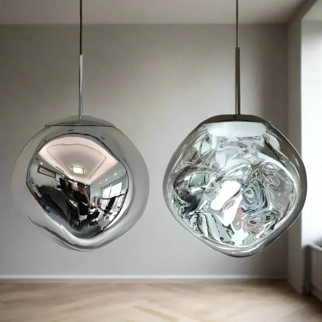 Nordycka szklana lampa wisząca Fjordline — minimalistyczna lampa wisząca - Desfino