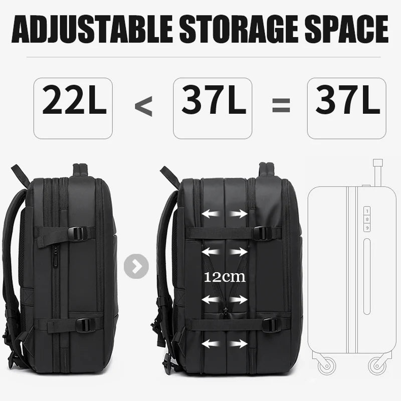 Zaino da viaggio impermeabile ed espandibile TerraVoyage Elite - Desfino