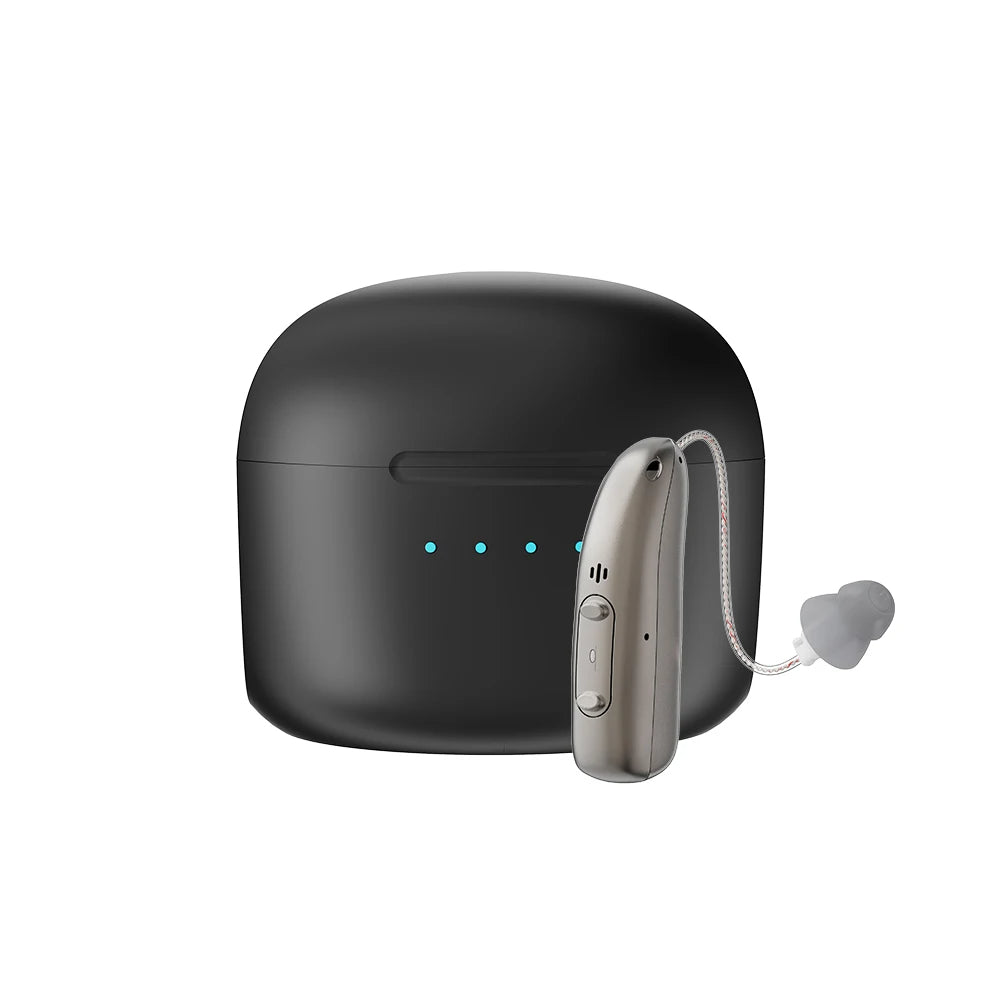 VeraHear Pro wiederaufladbare Bluetooth-Hörgeräte — App, 4 Programme - Desfino
