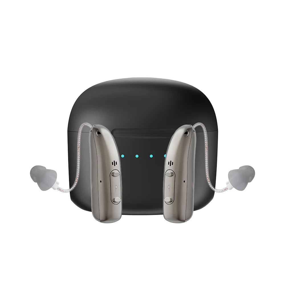 מכשירי שמיעה ב-Bluetooth — נטענים, אפליקציה, 4 מצבים, סינון רעשים ונרתיק - דספינו