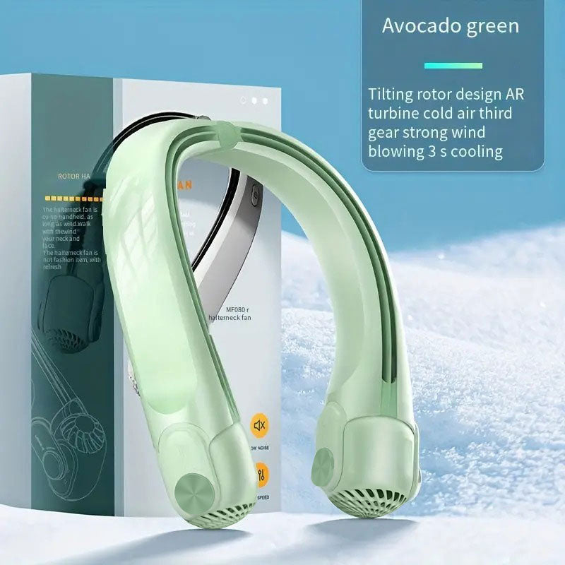CirrusWave Portable Neck Fan — 45° Adjustable Angles, Hands-Free - Desfino