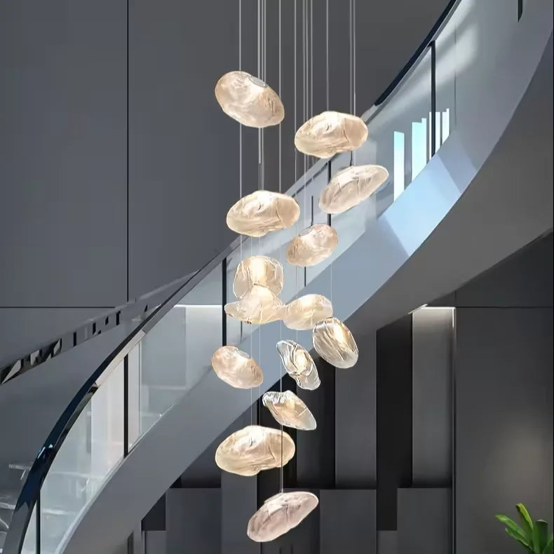 Luminara Cascade-lysekrone — aluminiumsramme, integrert LED 3000K–6000K - Desfino