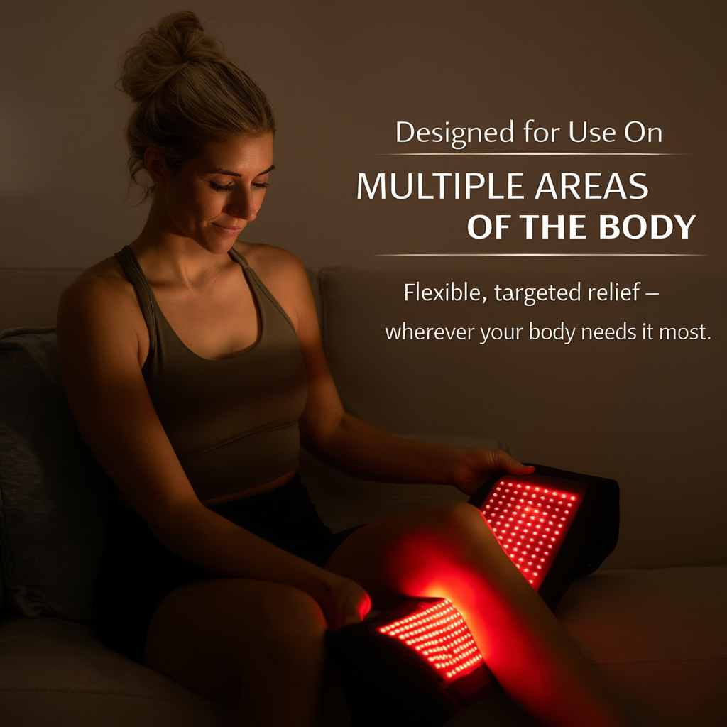Centură fără fir pentru terapia cu lumină roșie — 126 de LED-uri, 660nm și 850nm - Desfino