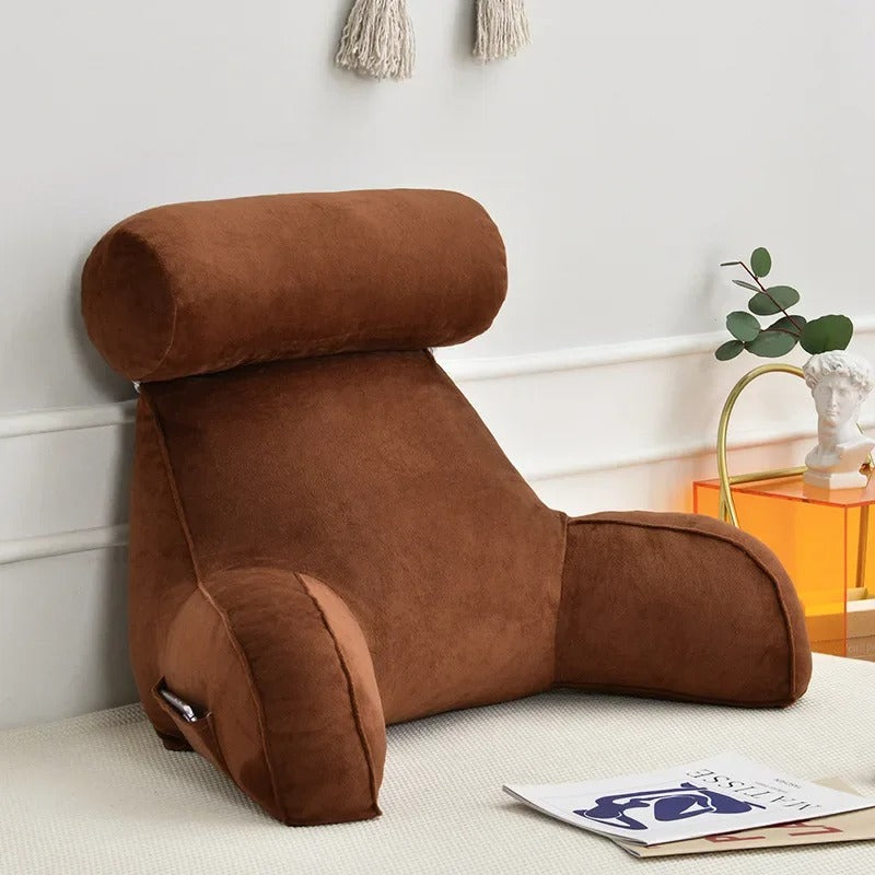 Ergonomisk ryggstödskudde - justerbart nackstöd, armstöd och nackstöd - Desfino