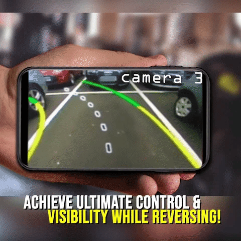 720p HD Wireless Backup Camera — Built-In Hotspot, Night Vision, Smartphone Pairing