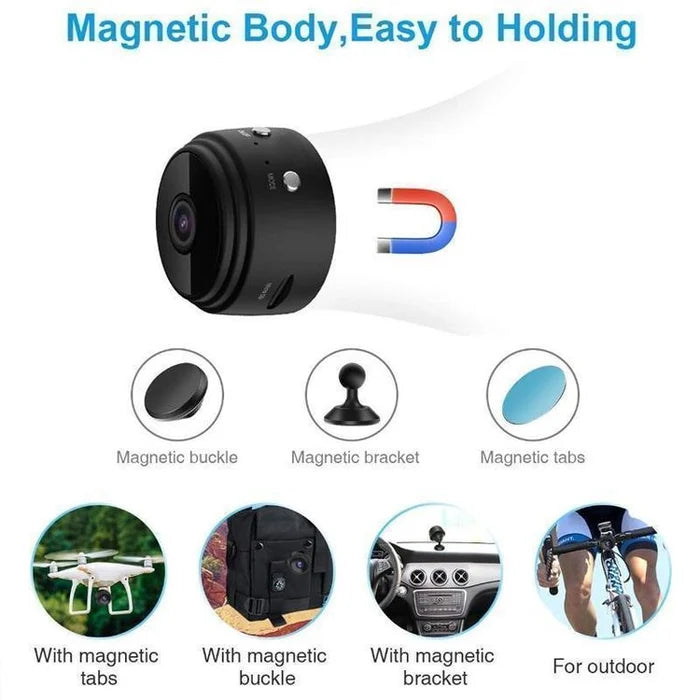 Nextri mini magnetisk trådløst kamera — 1080P HD-fjernvisning via WiFi - Desfino