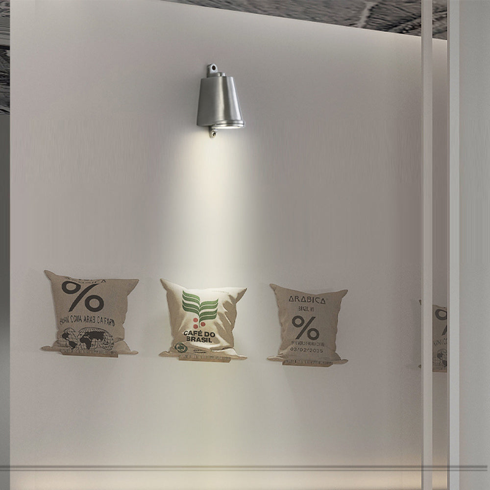 Industrial Metal Bell Wall Light – IP65 Waterproof, 3W Integrated LED, Black, 8.5x7.5x13 cm