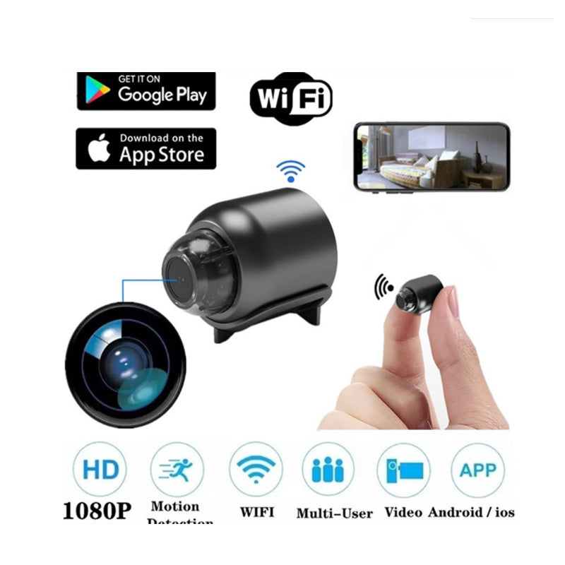Telecamera spia wireless nascosta AeriCam Mini — video 1080p, avviso di movimento Wi-Fi