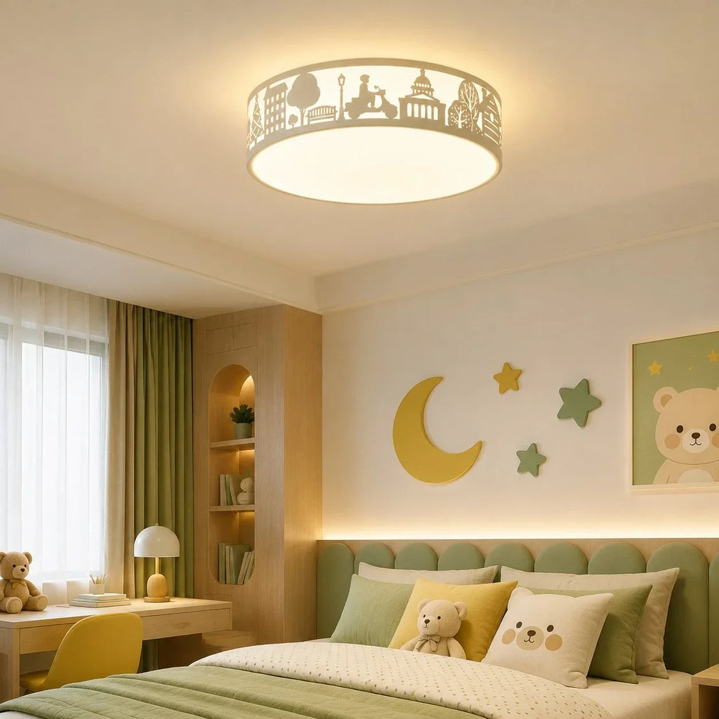 Deckenleuchte mit hohler Silhouette und LED-Vollspektrumlicht – flächenbündiges Design
