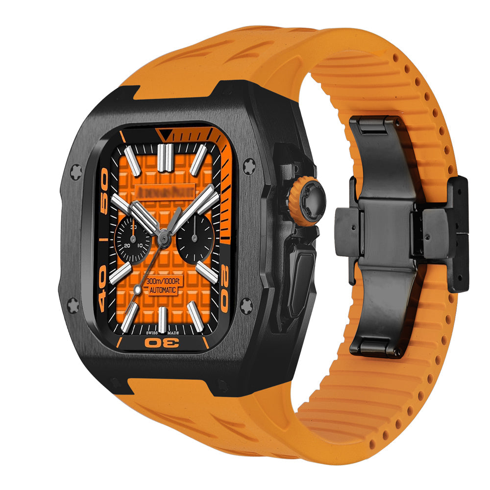AeroNova AW Ultra Titanium Case & Fluororubber Band — Cut-to-Fit - Desfino