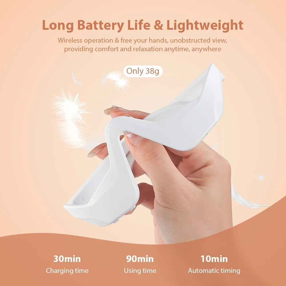Lumara oogmassageapparaat — roodlicht- en EMS-microcurrenttherapie - Desfino