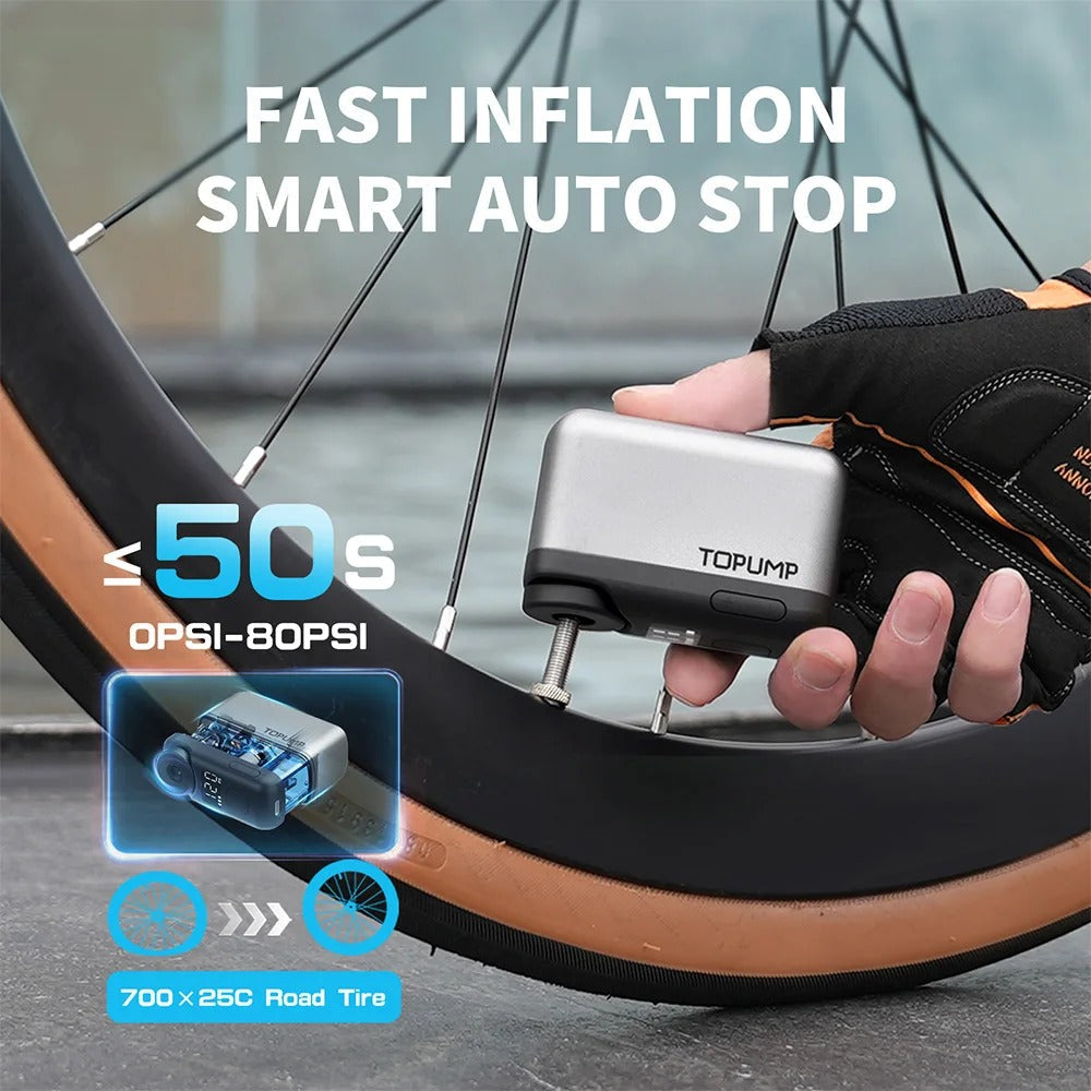 JetFlow Mini Electric Bike Pump Pro – hordozható gumifújó - Desfino