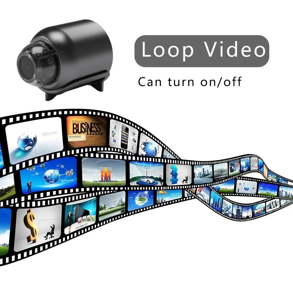 Telecamera spia wireless nascosta AeriCam Mini — video 1080p, avviso di movimento Wi-Fi