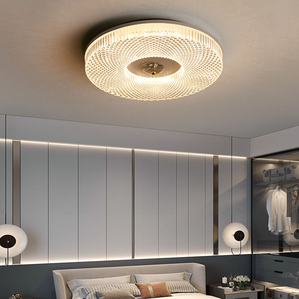 Lampada da soffitto LED slim Luminia — Finitura in metallo e acrilico - Desfino