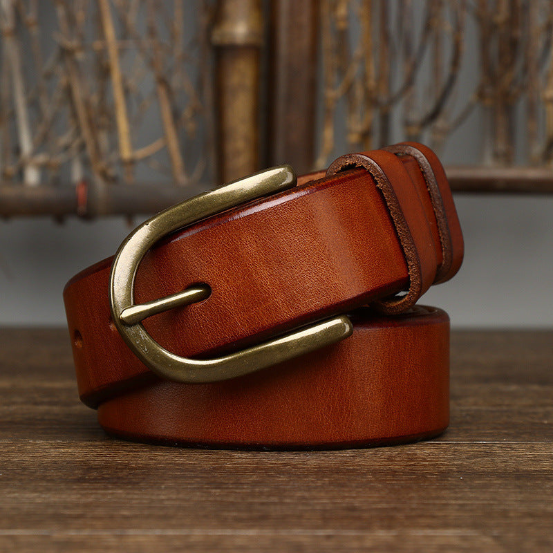 Ceinture classique en cuir pour homme Merrick — style décontracté et habillé - Desfino