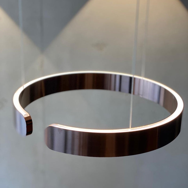 Lámpara colgante LED circular AstraNova — Iluminación ajustable - Desfino