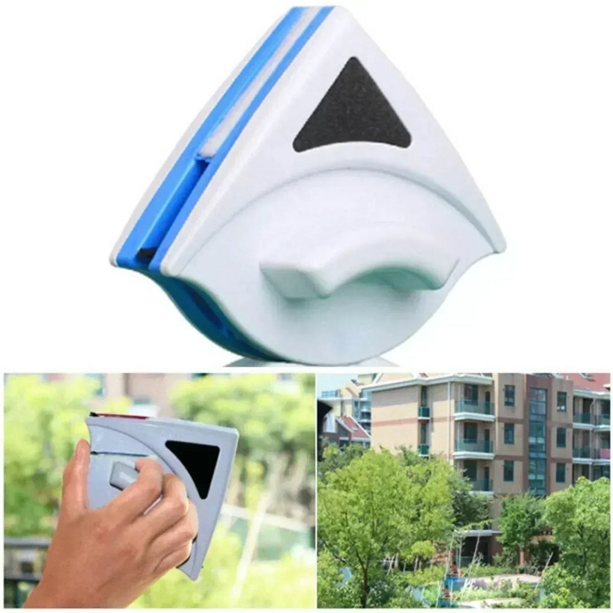 ClearMag Dual-Sided Magnetic Window Cleaner Kit — 3–8mm Single-Pass Fit