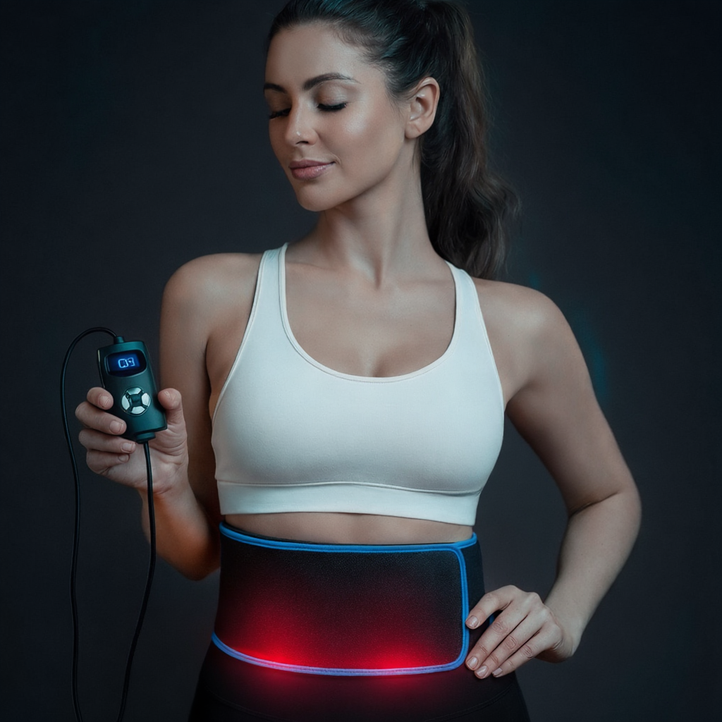 Centură fără fir pentru terapia cu lumină roșie — 126 de LED-uri, 660nm și 850nm - Desfino