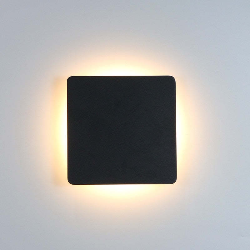 AeroLume Applique murale d’extérieur LED ronde, noire et blanche - Desfino