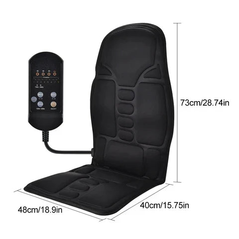 Coussin de massage chauffant AstraRelief Elite — 8 moteurs, arrêt automatique - Desfino