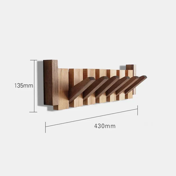 Lyranox Piano-Shaped Wooden Wall Rack — Artistic Coat Hook - Desfino