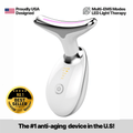 EMS Red Light Face & Neck Massager — Heat, Ion Care, Vibration - Desfino