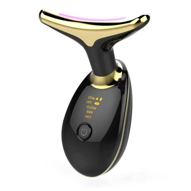 EMS Red Light Face & Neck Massager — Heat, Ion Care, Vibration - Desfino