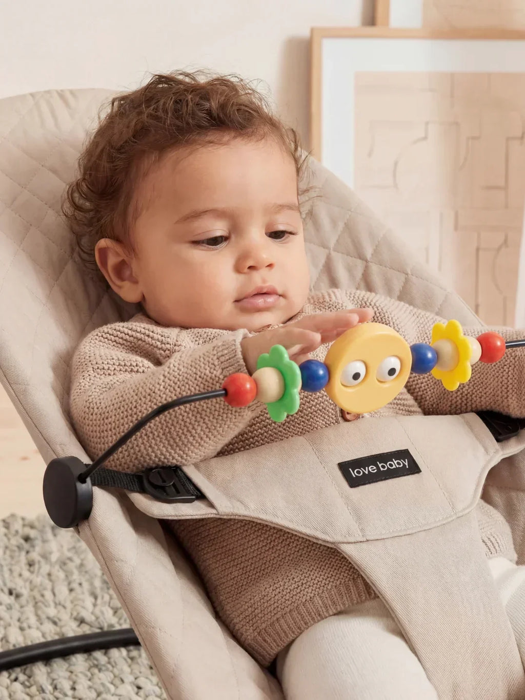 Collapsible Baby Bouncer — Ergonomic Lounger, Interactive Toy Arch