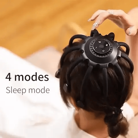 מעסה ראש NovaPulse — שמע Bluetooth, אקופרסורה ורטט - דספינו